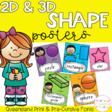 2D and 3D Shape Posters - Queensland Fonts