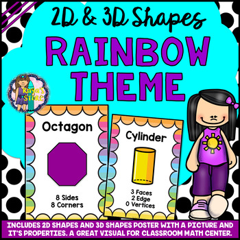 Preview of 2D and 3D Shape Posters Rainbow Series