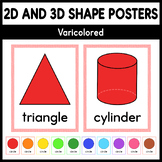 2D and 3D Shape Posters - Varicolored