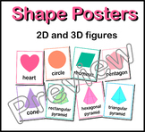 2D and 3D Shape Posters with the name