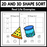 2D and 3D Shape Sort - Real Life Examples