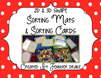 Preview of 2D and 3D Shape Sorting Mats & Sorting Cards