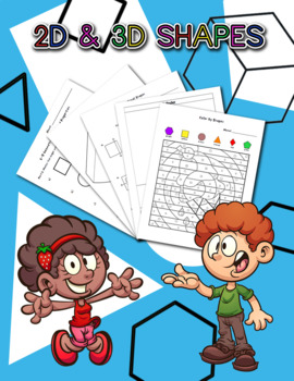 Preview of 2D and 3D Shapes Activities and Quizzes (Grade 2 - 3 Geometry)
