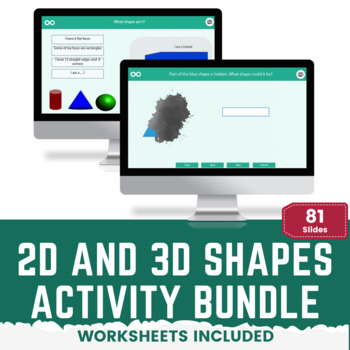 Preview of 2D and 3D Shapes Activities for PreK to 1st Grade Years