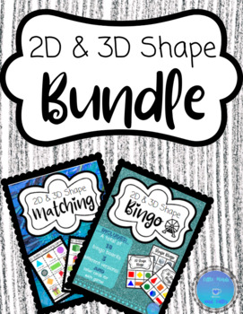 Preview of 2D and 3D Shapes BUNDLE