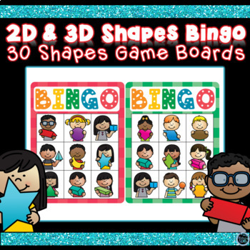 Preview of 2D and 3D Shapes Bingo