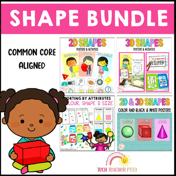 Preview of 2D and 3D Shapes Bundle