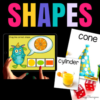 Preview of 2D and 3D Shapes Centers Activities Kindergarten Math Curriculum Unit 6