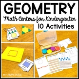 2D and 3D Shapes Centers - Kindergarten Math - Geometry Ac