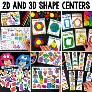 Preview of 2D and 3D Shapes - Centers and Activities
