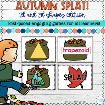 Preview of 2D and 3D Shapes Game - Autumn SPLAT!