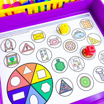 2D and 3D Shapes Kindergarten Math Skill Club | Centers, Worksheets ...