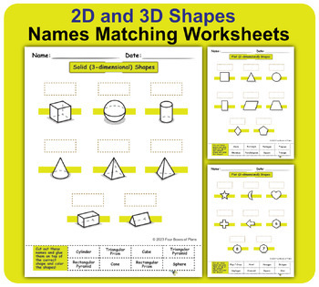 3d Shapes Worksheets 2nd Grade