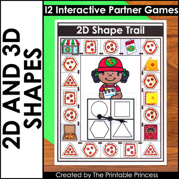 Preview of 2D and 3D Shapes | Math Games for Kindergarten