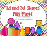 2D and 3D Shapes Mini Pack!