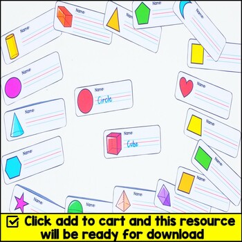 2d And 3d Shapes Name Identification Task Cards By The Joy In Teaching