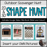 2D and 3D Shapes- Outdoor Scavenger Hunt & Mini Book - DIGITAL