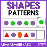 2D and 3D Shapes Patterns {AB, ABC, ABB, AAB} 