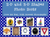 2D and 3D Shapes Photo Sort