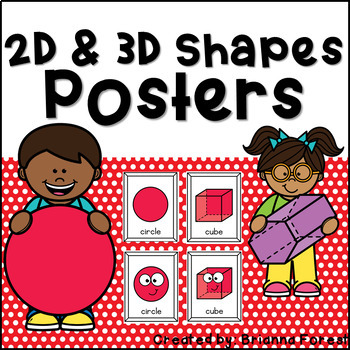Preview of 2D and 3D Shapes Posters | Classroom Decor