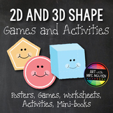 2D and 3D Shapes: Posters, Games, Activities, Mini-Books, 