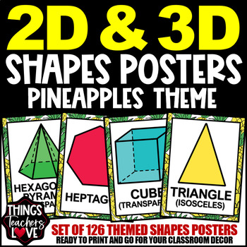 3D Shapes Poster - Geometry and Maths Poster for Schools