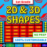 2D and 3D Shapes Review Game | Jeopardy Game Show Test Prep