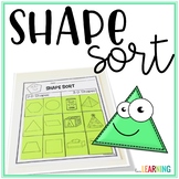 2D and 3D Shapes Sort and Trace Worksheets
