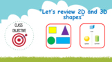 2D and 3D Shapes Story