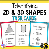 2D & 3D Shapes Task Cards - Geometry Math Center