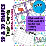 2D and 3D Shapes | Task Cards | Scoot