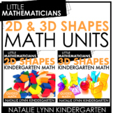 2D and 3D Shapes Unit Bundle | Kindergarten Guided Math