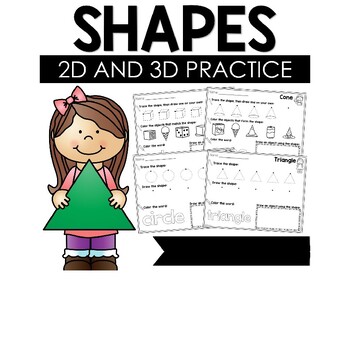Preview of 2D and 3D Shapes Worksheets
