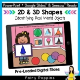 2D & 3D Shapes Real World Objects - Google Slides™ & Seesa