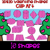 2D and 3D Valentines Shapes ~ Fun Clipart