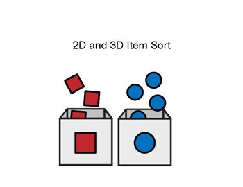 Preview of 2D and  3D item sort