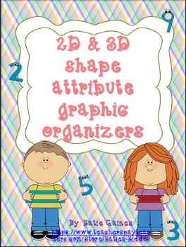 Preview of FREE 2D and 3D shape attribute graphic organizers with SURPRISE BONUS!