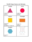 2D and 3D shape names and attributes