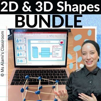Preview of 2D and 3D shapes PowerPoints Bundle