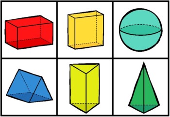 2D shape & 3D object sort by 123 with Mrs B | TPT