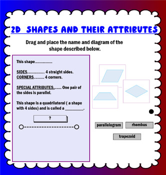 Preview of 2D shapes and their attributes