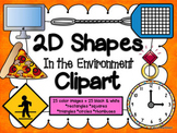 2D shapes in the environment clipart