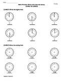 (2.MD.7 & 2.MD.8)Time & Money -2nd Grade Common Core Math 