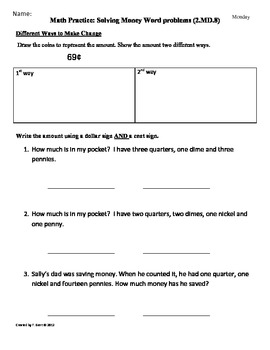 2nd grade math worksheets word problems
