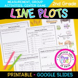 Line Plots & Measurement Data 2nd Grade Math Worksheets Ac