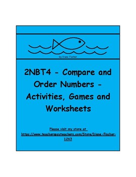Preview of 2NBT4 - Compare and Order Numbers - Activities, Games and Worksheets