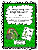 2.NBT.B.5 Subtracting 2 Digit Numbers St. Patty Frogs Scoot Game