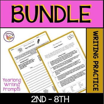 Preview of 2ND-8TH Writing Practice (BUNDLE)