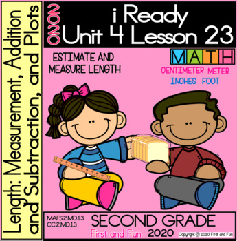 Preview of 2ND GRADE ESTIMATE AND MEASUREMENT LENGTH  iREADY MATH UNIT 4 LESSON 23