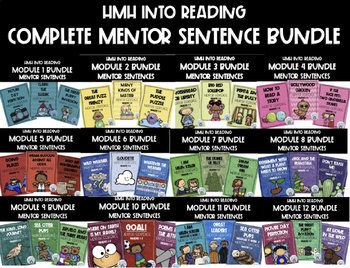 Preview of 2ND GRADE HMH INTO READING MODULES 1 - 12 MENTOR SENTENCE BUNDLE